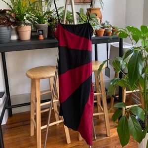 Vintage Asymmetrical 90’s mididress